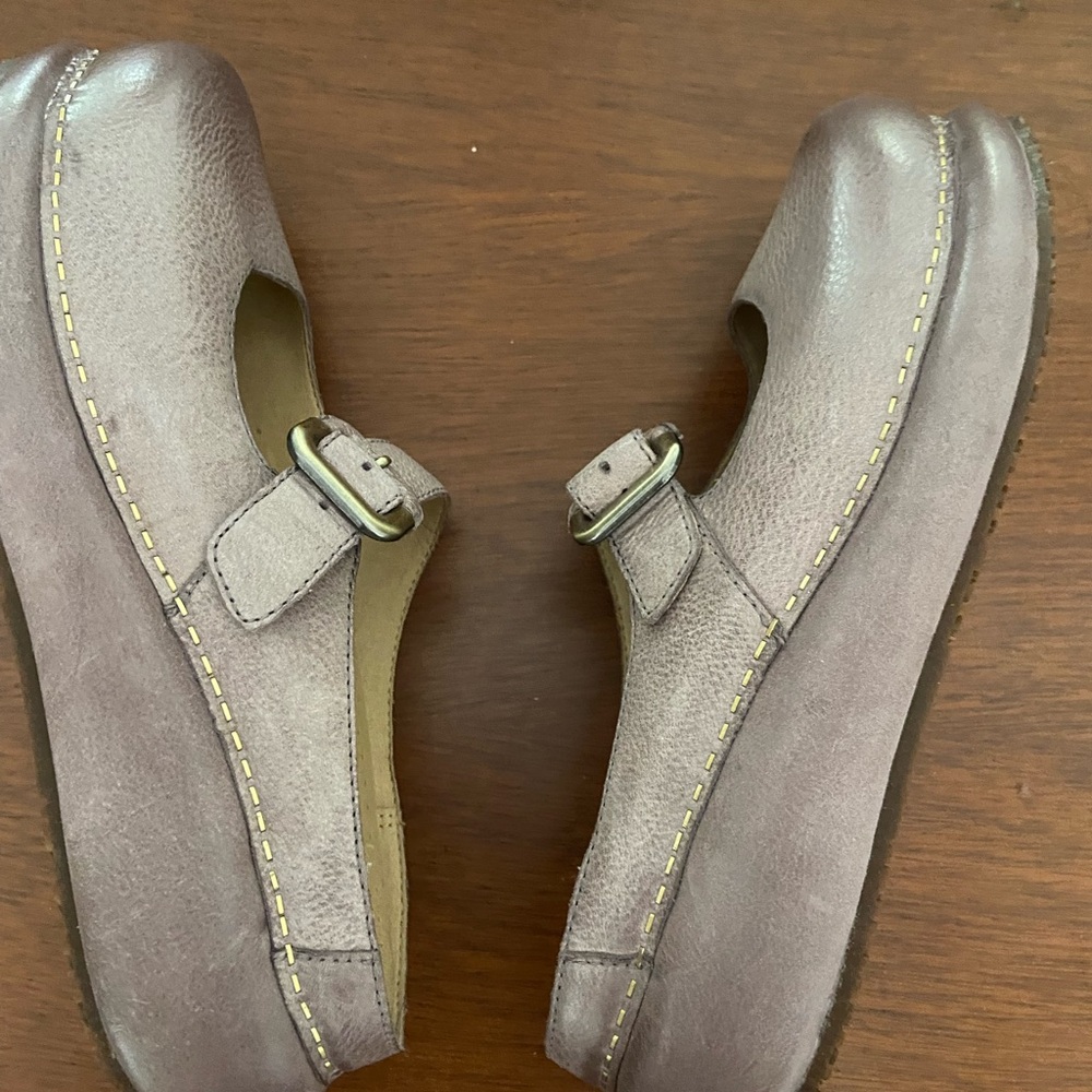 Dansko Kimberly Women's Clogs mules lavender leather slip on shoes 38 8